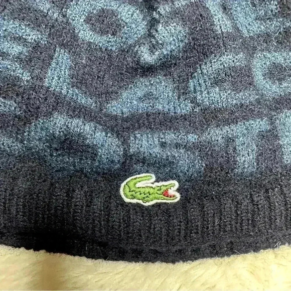Lacoste Winter Hat Blue  Size 1-2 Years - Picture 2 of 15